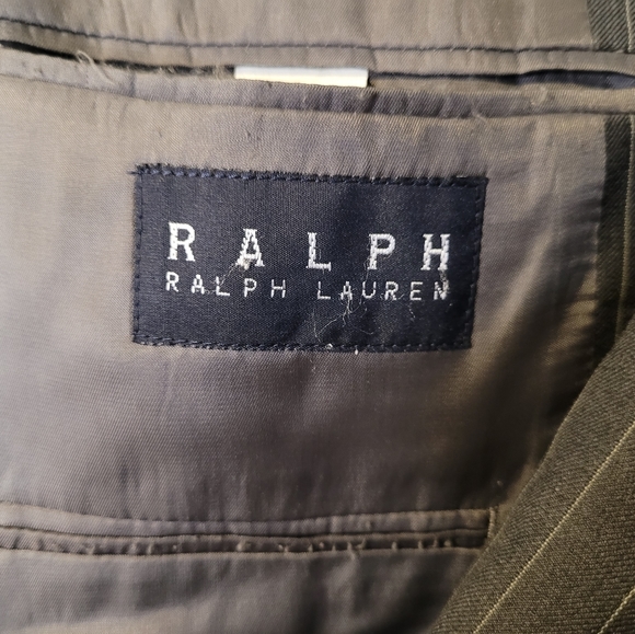 Ralph Lauren Black Label 42L Black Striped Wool Suit - Picture 8 of 8